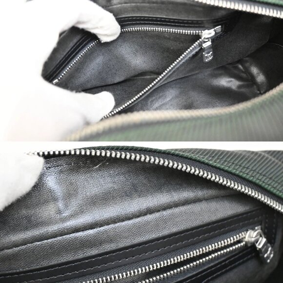 LOUIS VUITTON Parana Clutch Hand Bag Pouch Taiga Canvas Leather M30754 02FC064 - Picture 12 of 16